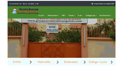 Desktop Screenshot of groupescolairelesangelots.com