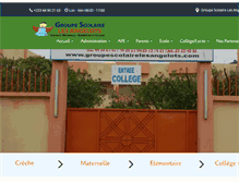 Tablet Screenshot of groupescolairelesangelots.com